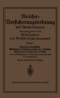 Image for Reichs-Versicherungsordnung mit Anmerkungen: Band 1: Gemeinsame Vorschriften Beziehungen der Versicherungstrager usw., Verfahren.