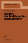 Image for Models for Multispecies Management