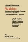 Image for Fluglehre: Theorie und Berechnung der Flugzeuge in elementarer Darstellung