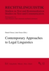 Image for Contemporary Approaches to Legal Linguistics