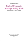 Image for Right of Defence in Marriage Nullity Trials