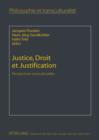 Image for Justice, Droit et Justification: Perspectives transculturelles