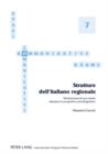 Image for Strutture dell&#39;italiano regionale: Morfosintassi di una varieta diatopica in prospettiva sociolinguistica