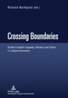 Image for Crossing Boundaries: Studies in English Language, Literature, and Culture in a Global Environment