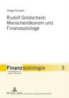 Image for Rudolf Goldscheid: Menschenoekonom und Finanzsoziologe : 3