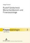 Image for Rudolf Goldscheid: Menschenoekonom und Finanzsoziologe