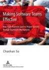 Image for Making Software Teams Effective: How Agile Practices Lead to Project Success Through Teamwork Mechanisms