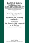 Image for Qualitaet von Bildung und Kultur- The Quality of Education and Culture: Theorie und Praxis - Theoretical and Practical Dimensions