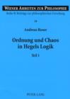 Image for Ordnung und Chaos in Hegels Logik : Bd. 19