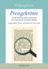 Image for Preisgekroente: Zwoelf Autoren und Autorinnen von Paul Heyse bis Herta Mueller- Ausgewaehlte Werke, sprachkritisch untersucht