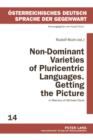 Image for Non-Dominant Varieties of Pluricentric Languages. Getting the Picture: In Memory of Michael Clyne- In Collaboration with Catrin Norrby, Leo Kretzenbacher, Carla Amoros