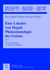 Image for Eine Lektuere von Hegels Phaenomenologie des Geistes: Teil 2- Von der Sittlichkeit zur offenbaren Religion : 15