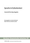 Image for Sprache im Kulturkontext: Festschrift fuer Alicja Nagorko - Herausgegeben von Hanna Burkhardt, Robert Hammel und Marek Lazinski : 39