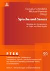 Image for Sprache und Genuss: Beitrage des Symposiums zu Ehren von Peter Kupfer : Band 59