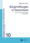 Image for Buergerstiftungen in Deutschland: Entwicklungen, Erfahrungen und Ausblicke : 10