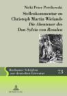 Image for Stellenkommentar zu Christoph Martin Wielands Die Abenteuer des Don Sylvio von Rosalva : Band 73