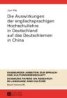 Image for Die Auswirkungen der englischsprachigen Hochschullehre in Deutschland auf das Deutschlernen in China
