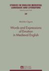 Image for Words and expressions of emotion in medieval English : vol. 39