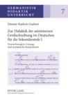 Image for Zur Didaktik der satzinternen Grossschreibung im Deutschen fuer die Sekundarstufe I: Wortartbezogene Umwege und syntaktische Katalysatoren
