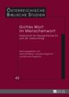 Image for Gottes Wort im Menschenwort: Festschrift fuer Georg Fischer SJ zum 60. Geburtstag