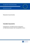 Image for Variable Geometrie: Subsidiaritaet und differenzierte Integration im Mehrebenensystem der Europaeischen Union