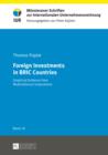 Image for Foreign Investments in BRIC Countries: Empirical Evidence from Multinational Corporations