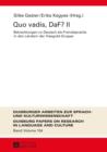Image for Quo vadis, DaF? II: Betrachtungen zu Deutsch als Fremdsprache in den Landern der Visegrad-Gruppe : volume 4