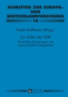 Image for Zur Kultur der DDR: Persoenliche Erinnerungen und wissenschaftliche Perspektiven- Paul Gerhard Klussmann zu Ehren