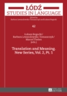 Image for Translation and Meaning. New Series, Vol. 2, Pt. 1