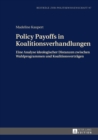 Image for Policy Payoffs in Koalitionsverhandlungen