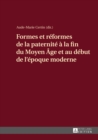 Image for Formes et reformes de la paternite a la fin du Moyen Age et au debut de l&#39;epoque moderne