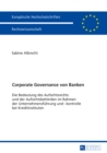 Image for Corporate Governance von Banken