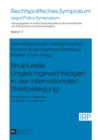 Image for Strukturelle Ungleichgewichtslagen in der internationalen Streitbeilegung: Symposium in Gedenken an Bernd von Hoffmann : 17
