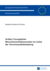 Image for Artikel 2 Europaeische Menschenrechtskonvention im Lichte der Terrorismusbekaempfung