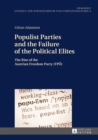 Image for Populist parties and the failure of the political elites: the rise of the Austrian Freedom Party (FPO)