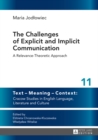Image for The challenges of explicit and implicit communication: a relevance-theoretic approach : 11