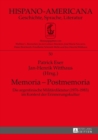 Image for Memoria - Postmemoria: Die argentinische Militaerdiktatur (1976-1983) im Kontext der Erinnerungskultur