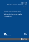 Image for Wissen in institutioneller Interaktion