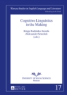 Image for Cognitive linguistics in the making