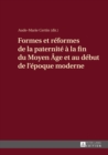 Image for Formes et reformes de la paternite a la fin du Moyen Age et au debut de l&#39;epoque moderne