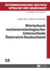 Image for Woerterbuch rechtsterminologischer Unterschiede Oesterreich-Deutschland : 16