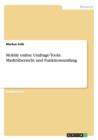 Image for Mobile online Umfrage-Tools : Marktubersicht und Funktionsumfang