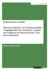Image for Christian Hofmann von Hofmannswaldau : Verganglichkeit der Schoenheit. Analyse und Vergleich mit Bertolt Brechts Lied einer Liebenden