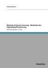Image for Methods of Equity Financing - Methoden der Eigenkapitalfinanzierung