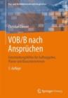 Image for VOB/B nach Anspruchen