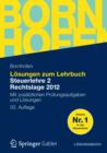 Image for LSUNGEN ZUM LEHRBUCH STEUERLEHRE 2 RECHT