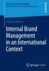 Image for Internal brand management in an international context : Band 47
