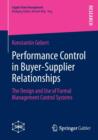 Image for Performance Control in Buyer-Supplier Relationships