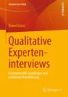 Image for Qualitative Experteninterviews : Konzeptionelle Grundlagen und praktische Durchfuhrung