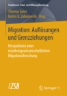 Image for Migration: Auflosungen und Grenzziehungen: Perspektiven einer erziehungswissenschaftlichen Migrationsforschung